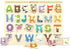 Wooden Peg Puzzle for Toddlers, Alphabet Learning Toys, Chunky ABC Shape Puzzles for Kids, Preschool Knob Puzzle