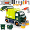 Brixlytoys Trucks Take Apart Toys with Electric Drill, DIY Electric City Clean Truck