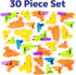 Prextex Water Guns for Kids & Adults, 30pk - Powerful Squirt Guns Bulk, Water Blaster Gun/Pistol, Watergun - Pool Play, Water Shooters, Outdoor & Indoor - Combo Set of Water Guns Bulk, Squirt Toy