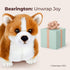 Bearington Dog Stuffed Animal, Realistic Corgi Plush Toy for Kids, 13"