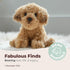 Bearington Caramel Dog Stuffed Animal, 6.5 in, Plush Dog Toys for Kids, Goldendoodle, Labradoodle