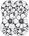 GOODOLD Black White Floral Muslin Baby Burp Cloths - Super Absorbent and Soft