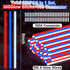 300 Pack 4th of July Glow Sticks Party Favors with Connectors, Patriotic Red White Blue Glow Accessories for