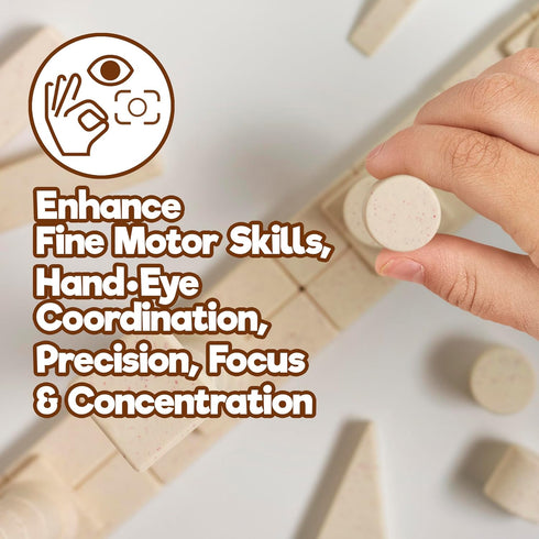 Taksa Toys Ancient Greek Facade Stem Toys - Unique Educational Stackable Building Blocks for Ages 7+