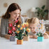 BRICK HAMBURG 4 Set, Flower Bouquet Building Blocks Artificial Flowers Toys Botanical Collection DIY Unique Home&Office