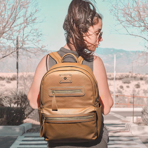 Backpack 7 2 miss fong Small Diaper Bag for Travel Leather Diaper Bag Baby Diaper Bag with Pockets with USB Charger