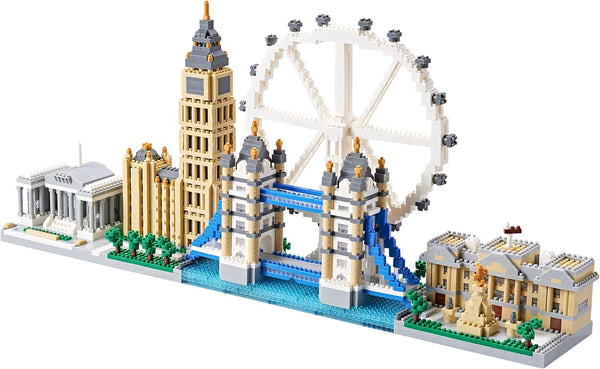 Building Micro Mini Blocks Architecture Skylines Collection, London Bridge Mini Bricks, 3430 Pieces