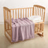 Knitted Baby Blanket for Boys & Girls, 100% Cotton Receiving Swaddle Crib Blanket, 40 x 31 (Dusty Rose)