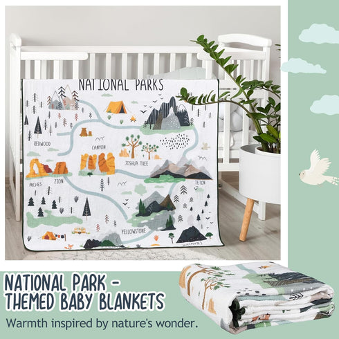 47 47 Inch SmoothNovelty National Parks Muslin Blanket x Warm Soft Cotton Muslin Swaddle Blanket Nursery Swaddling Wrap
