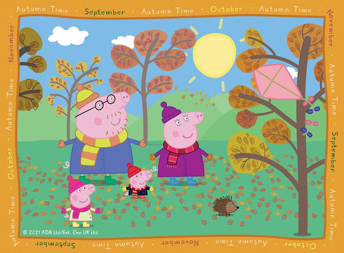 Ravensburger Peppa Pig Four Seasons Jigsaw Puzzles for Kids Age 3 Years Up, 4 in Box (12, 16, 20, 24 Pieces)