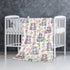 Cute Hippo Floral Baby Blanket Gifts Super Soft Swaddle Newborn Cozy Baby Receiving Blanket Stroller Throw Blanket for Crib 40x30 for Baby/Puppy by SUPERICH
