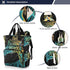 SUABO Backpack Baby Diaper Bag Giraffe Colorful Line Large Bag Waterproof Travel Diaper Bags for Moms and Dads