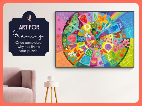 1000 1000 Summer 28 20 inches Elena Essex Puzzles Pieces - Spring Wheel, Jigsaw Puzzles Pieces, Spring Puzzle, Color