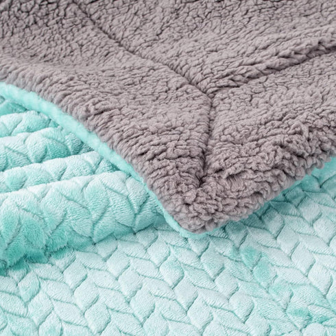 Cozy (40" 48", Fuzzy Blanket or Fluffy Blanket for Baby Girl or boy, Soft Warm Coral Fleece Toddler, Infant or Newborn