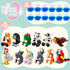 12 JOYIN Pcs Easter Eggs Hunt Prefilled with Adorable Animal Building Blocks for Easter Party Favors, Easter Basket