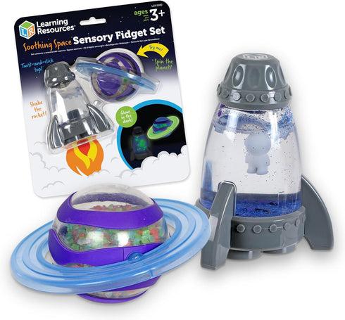 Learning Resources Soothing Space Sensory Fidget Set: Calming Sensory Toys, Tactile STEM