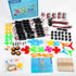 Sntieecr 276PCS DC Motor Kit, Mini Electric Circuit Kit for DIY Science Projects with Motors, LED Light & Gears