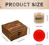 Set, 3 1-inch 48 Fun Left Right Roll Dice Game Include Wooden Dices Pcs Chips in Wooden Box, Easy to Store and Carry