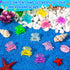 SYWHXY 63PCS (7 Luminous Mini Resin Crabs Cute Crab Figurines Glow in The Dark, Tiny Miniature Crabs Animals for Micro