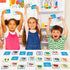 gisgfim 50 Pairs Memory Matching Game, Flags of The World Concentration Games for Kids and Adults, Fun & Fast Learning
