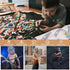 Demon Slayer Swords Building Set, 40in Hashibira Inosuke Dual-Sword Block Toy with Stand, 838 Pcs for Kids Age 8-12