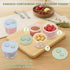 6-Pack 3 Silicone Baby Food Containers with Date-Tracking Lids, Reusable Snack Containers Food Storage Jars