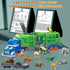 3 4 5 6 3-9 Playset Toddler Truck Toys for Years Old Boys, Safari Animals Toys with Transporter Truck, Zoo Animals