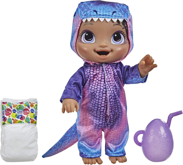Baby Alive Dino Cuties Doll, Tyrannosaurus, Doll Accessories, Wets, T-Rex Dinosaur Toy for Kids Ages 3 Years Up