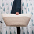MINTWOOD Design Extra Large 22 x 14in Woven Cotton Rope Decorative Blanket Basket for Living Room, Light Brown