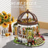 Kisoy DIY Miniature House Kit, Tiny House Building Kit with Furniture and LED Light for Adults and Teens, DIY Mini