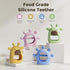Momcozy 0-6 6-12 Baby Teether Toys | Baby Teething Toys | Baby Teething Relief | Food Grade Silicone Teether Baby Toys