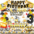 BEOXAGAR 90 Pcs Dump Truck Party Decorations for Boys Baby .Construction 3rd Birthday