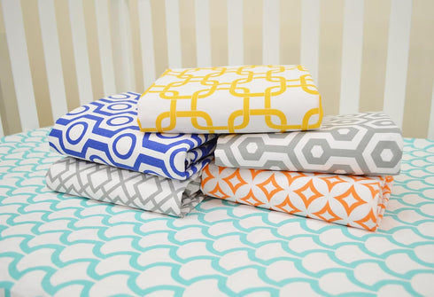 American Baby Company 100% Natural Cotton Percale Fitted Crib Sheet, Golden Yellow Twill Gotcha