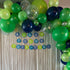 12 Inch Blue and Green Balloons, Navy Blue Dark Green Latex Balloons with Confetti for Birthday Jungle Party