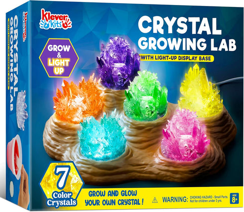 JOVA Klever Kits Crystal Growing Lab- 7 Color Crystal Growing Kit with