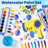 36 Pack Set, 8 Watercolor Paint Washable Watercolor Paint Bulk for Kids, Water Color Paint with Paint Brushes, Ideal