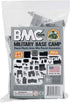 BMC Classic Marx Military Base Camp, 44pc Plastic Army Men Playset Accessories