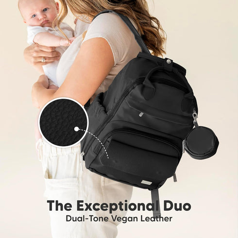 Backpack Packs, 12L KeaBabies Diaper Bag - Small Multifunctional Travel Diaper Back Maternity Baby Changing Bags