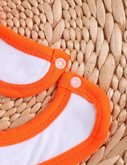 My First Halloween Baby Bibs for Boys and Girls, Drooling and Teething (Pumpkin Orange)