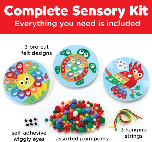 3+) Creativity for Kids Pom Pom Pictures: Animals - Preschool Learning Activities, Sensory Toys for Toddlers, Toddler