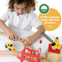 Play22 Set 38 Set 3-4 Wooden Train Toddler Toys - Pieces Wood Train Track for Toddlers Years with Crane, Bridge