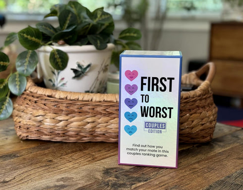 First to Worst Party Game Couples Connection | Adult Relationship Card Game for Date Nights | Funny Ranking & Guessing
