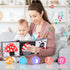 Black and White High Contrast Toys for Baby - Infant Tummy Time Soft Book, Sensory Musical Toy for Brain Development