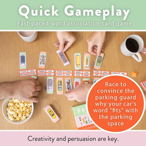 Parkade Board Game - Word Games and Parking Cars for Friends and Family Game Night, 3-13 Players