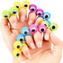 JOVITEC 48 Pcs Eye Finger Puppets Toys Set - Googly Wiggly Eyeball Rings for Kids, 5 Colors