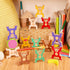 Battat Education Stacking Toy for Kids - Wooden Stacking Monkeys, Developmental Toy for Fine Motor Skills, 19 Pcs