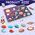 Gserin Wooden Solar System Puzzle for Kids, Montessori Toys Movable Planets Board Game for Toddlers, Outer Space Themed