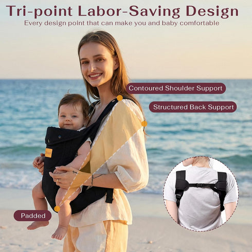 Toddler(8-30lbs), Baby Carrier Newborn to Toddler Carrier Baby Holder Carrier with Adjustable Shoulder Strap, Chest