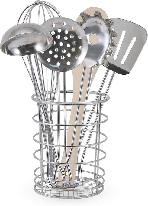 Melissa & Doug Stir & Serve Cooking Utensils (7 pcs) - Stainless