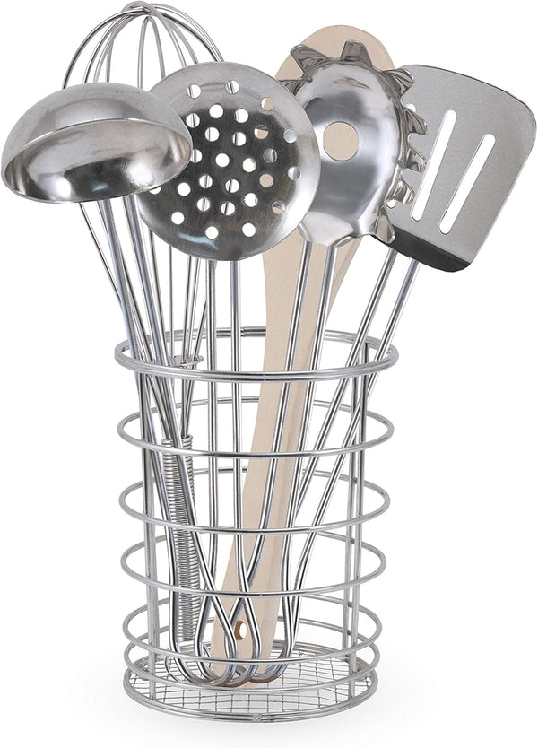 Melissa & Doug Stir & Serve Cooking Utensils (7 pcs) - Stainless